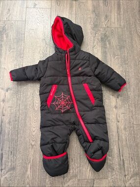 Black & Red Spyder Infant Snowsuit